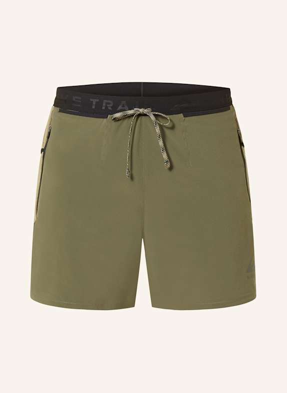 Nike 2-in-1-Laufshorts TRAIL SECOND SUNRISE OLIV/ SCHWARZ/ BEIGE