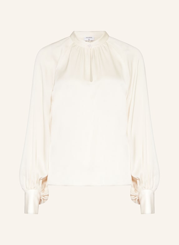 Filippa K Blusenshirt aus Satin CREME