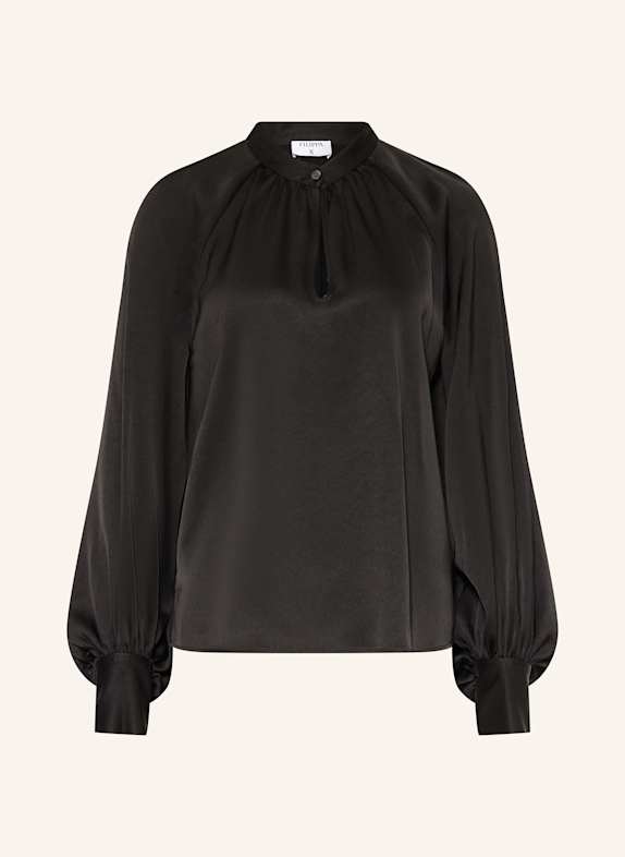 Filippa K Blusenshirt aus Satin SCHWARZ