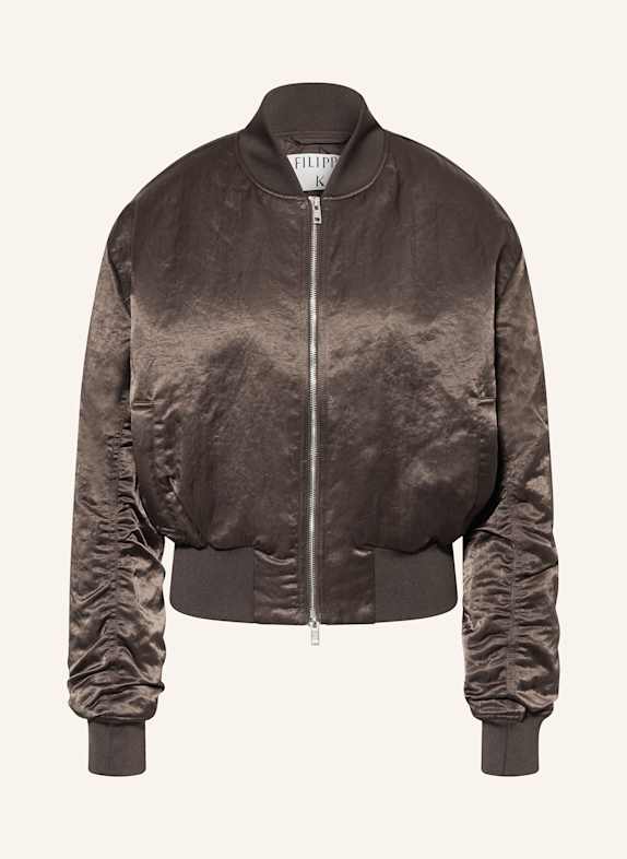 Filippa K Satinblouson DUNKELBRAUN
