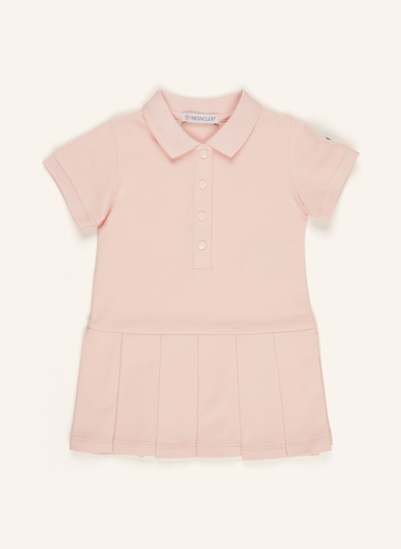 MONCLER enfant Piqué-Kleid ROSÉGOLD
