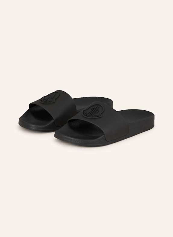 MONCLER enfant Pantoletten PETIT BASILE SCHWARZ