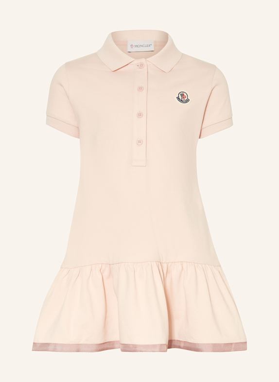 MONCLER enfant Piqué-Polokleid HELLROSA