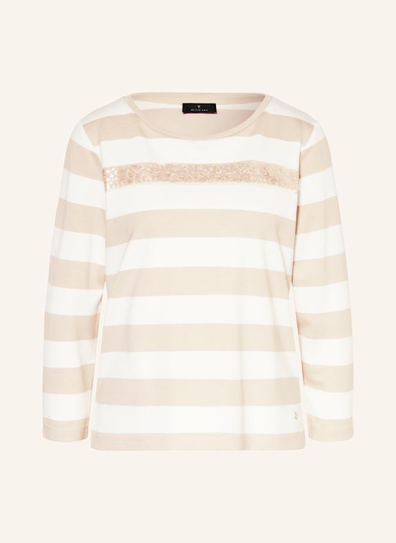 monari Longsleeve mit Pailletten CREME/ BEIGE