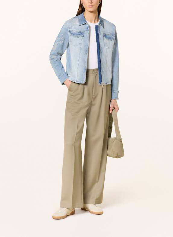 monari Jeansjacke mit Pailletten BLAU