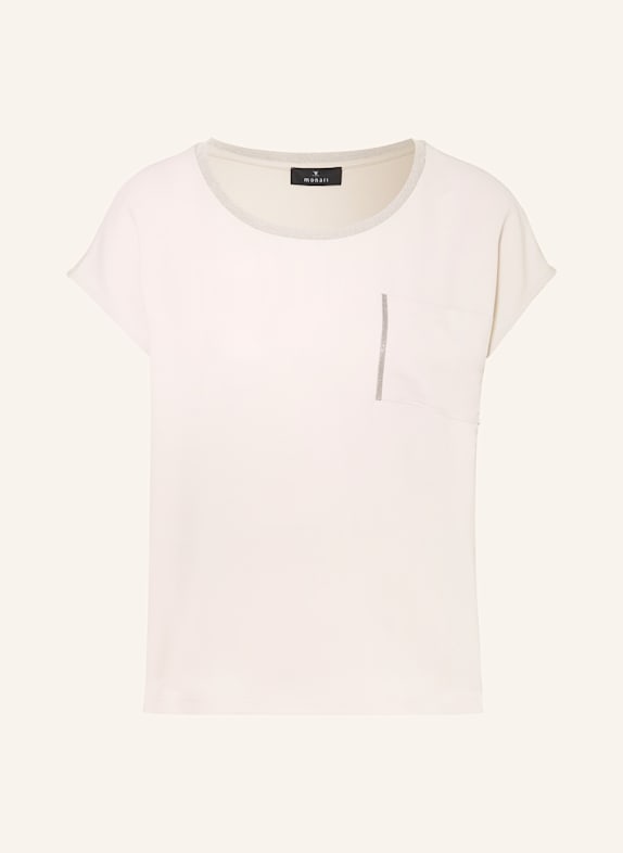 monari Blusenshirt im Materialmix mit Glitzergarn BEIGE