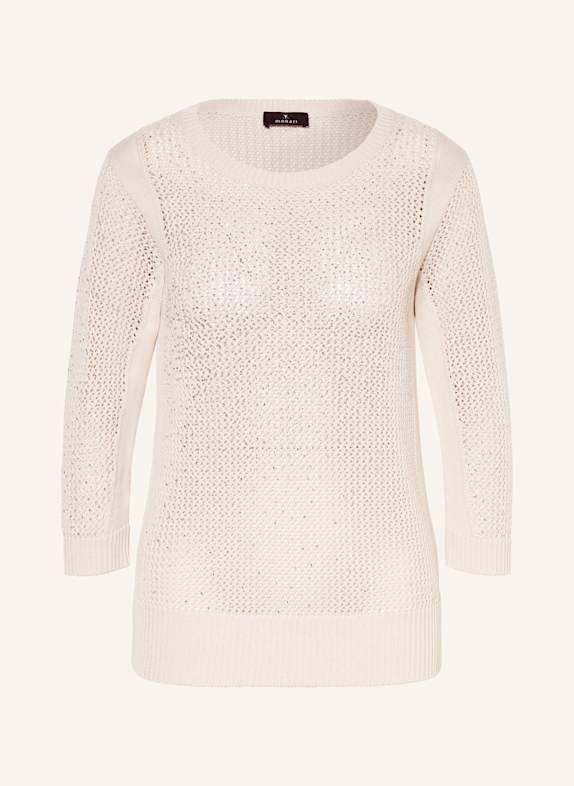 monari Pullover mit Schmucksteinen HELLGRAU/ SILBER