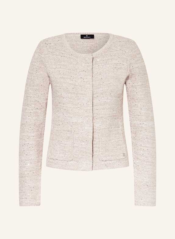 monari Strickjacke mit Pailletten BEIGE