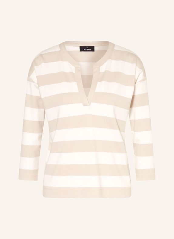monari Longsleeve mit 3/4-Arm WEISS/ BEIGE