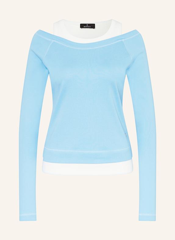 monari Longsleeve HELLBLAU/ WEISS