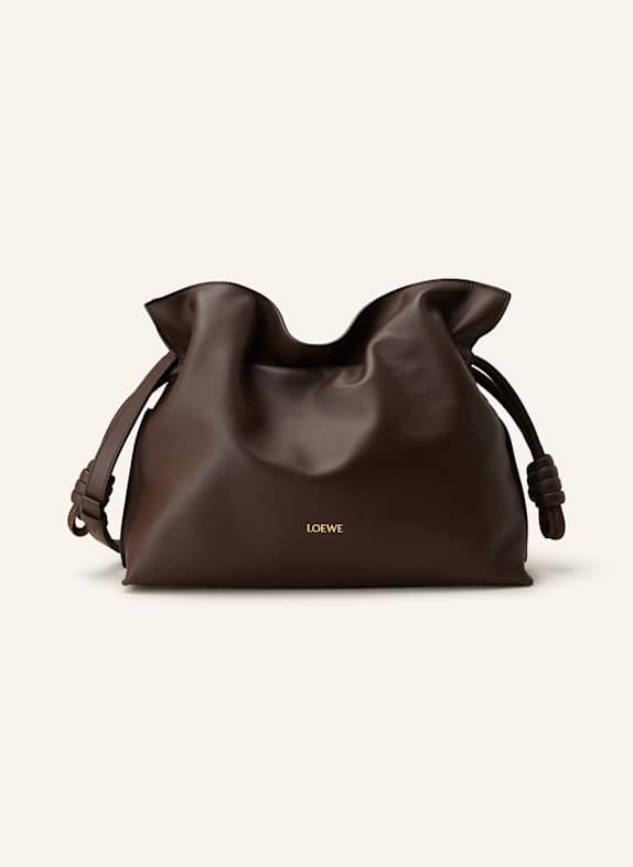 LOEWE Clutch FLAMENCO MINI DARK BROWN