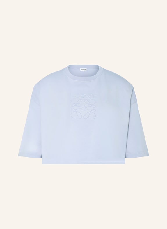 LOEWE Cropped shirt LIGHT BLUE
