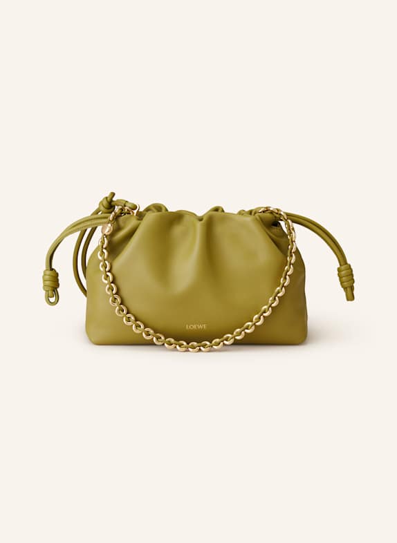 LOEWE Clutch FLAMENCO LIGHT GREEN