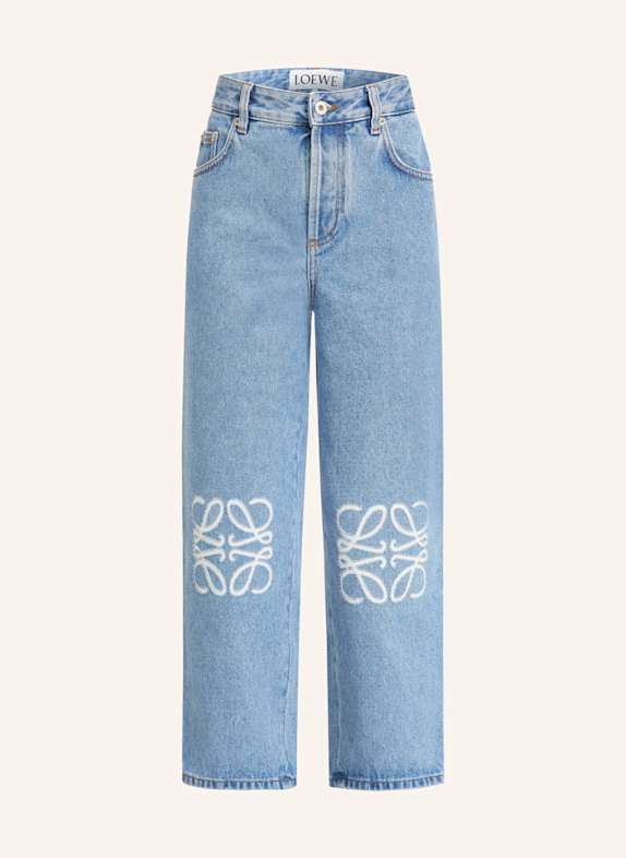 LOEWE 7/8 jeans ANAGRAM 5475 MID BLUE DENIM