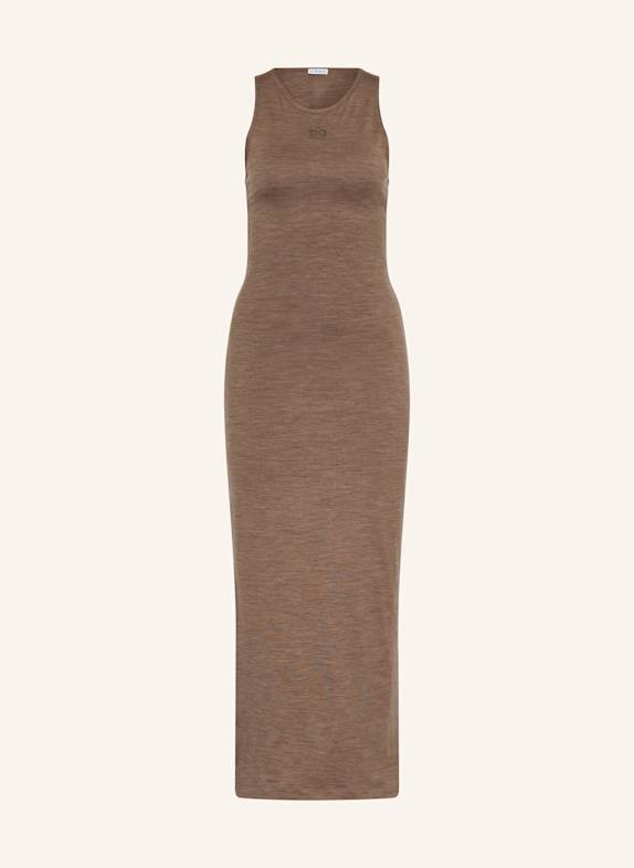 LOEWE Jersey dress ANAGRAM BROWN