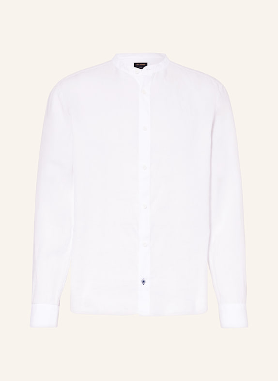 OLYMP Leinenhemd Casual regular fit mit Stehkragen WEISS