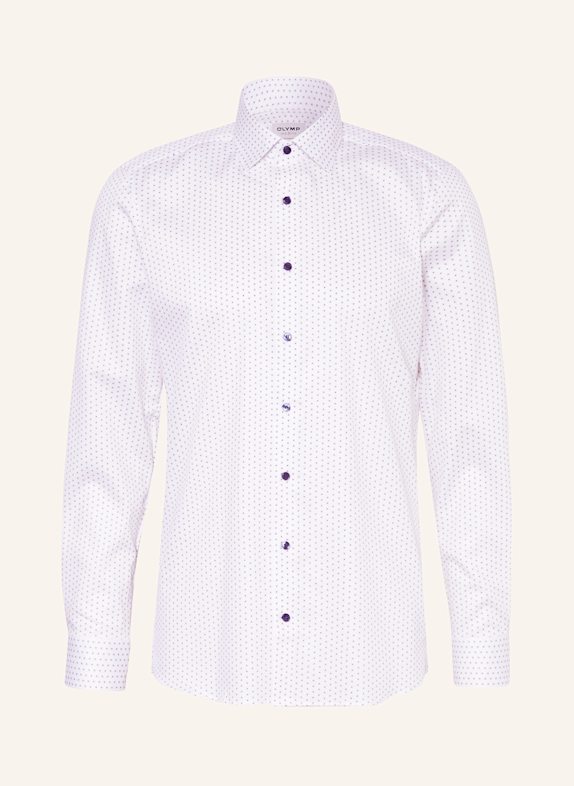 OLYMP Hemd Level Five body fit WEISS/ DUNKELBLAU/ BEIGE