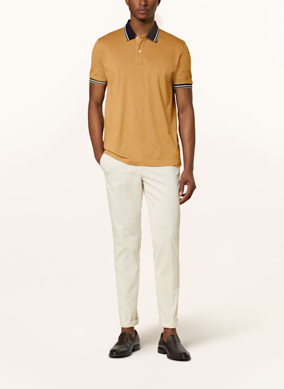 OLYMP Tricou polo cu model în carouri Casual Fit MARO DESCHIS