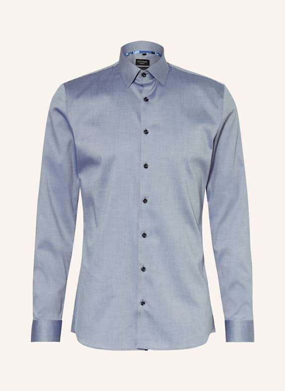 OLYMP Hemd No. Six super slim fit BLAU/ DUNKELBLAU