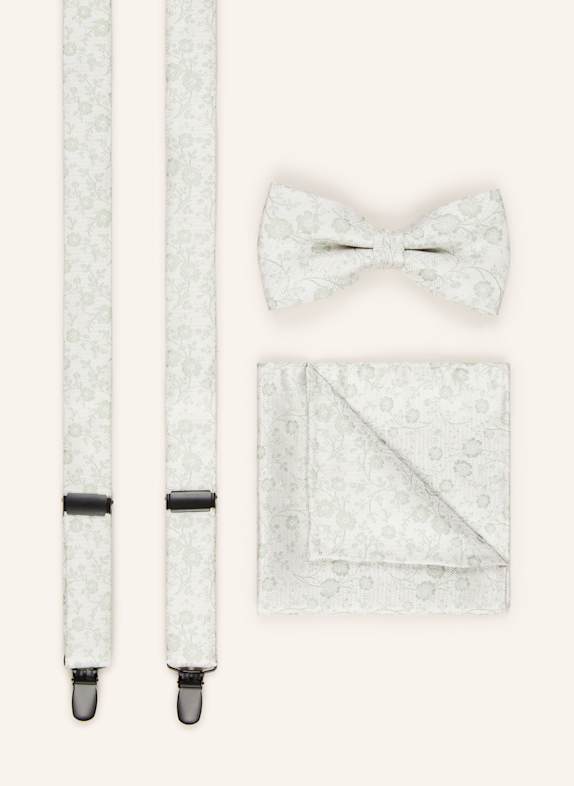 OLYMP Set: Hosenträger, Fliege und Einstecktuch BEIGE