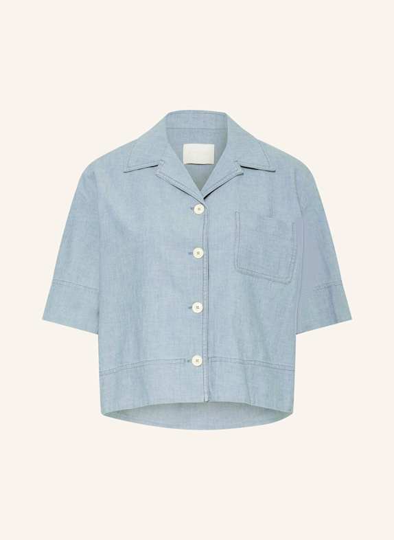 CIRCOLO 1901 Bluse in Jeansoptik HELLBLAU