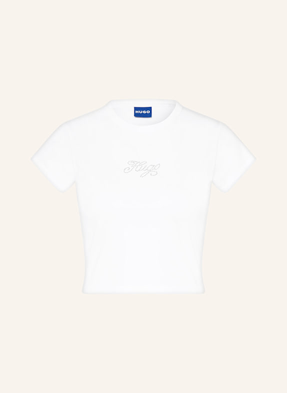 HUGO BLUE Cropped-Shirt DOME WEISS