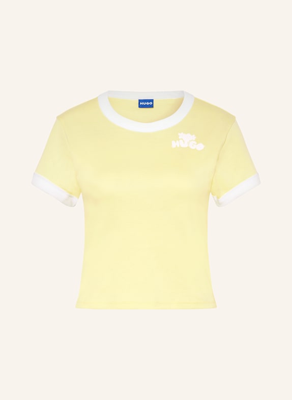 HUGO BLUE T-Shirt DALIA GELB/ WEISS