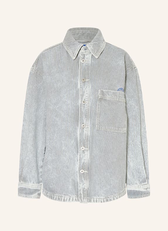 HUGO BLUE Jeans-Overshirt GARESA DUNKELBLAU/ WEISS