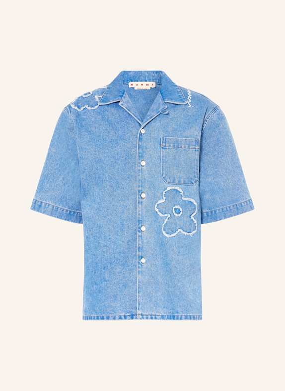 MARNI Jeanshemd Comfort Fit BLAU