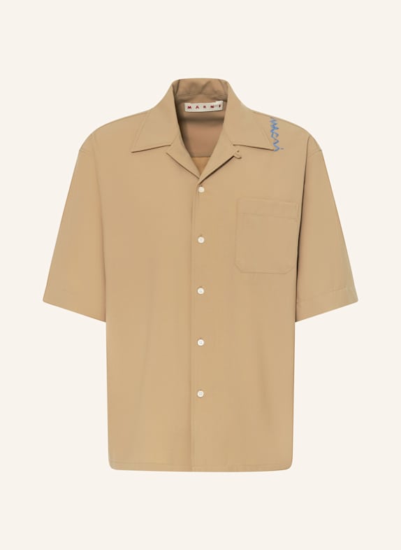 MARNI Resorthemd Comfort Fit BEIGE