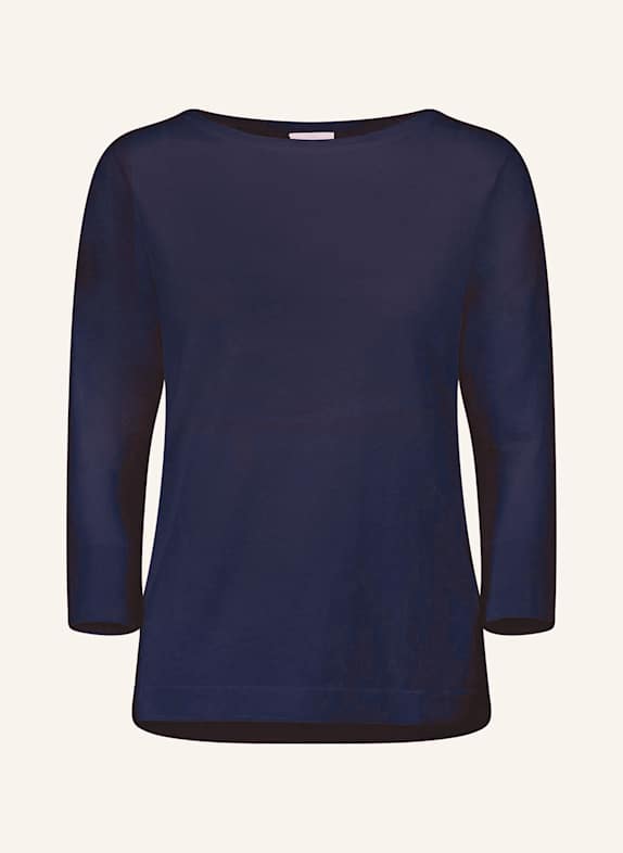 ALLUDE Pullover mit 3/4-Arm DUNKELBLAU