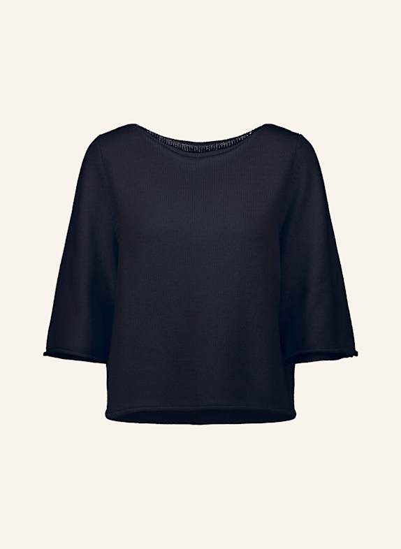 ALLUDE Pullover mit 3/4-Arm und Cashmere DUNKELBLAU