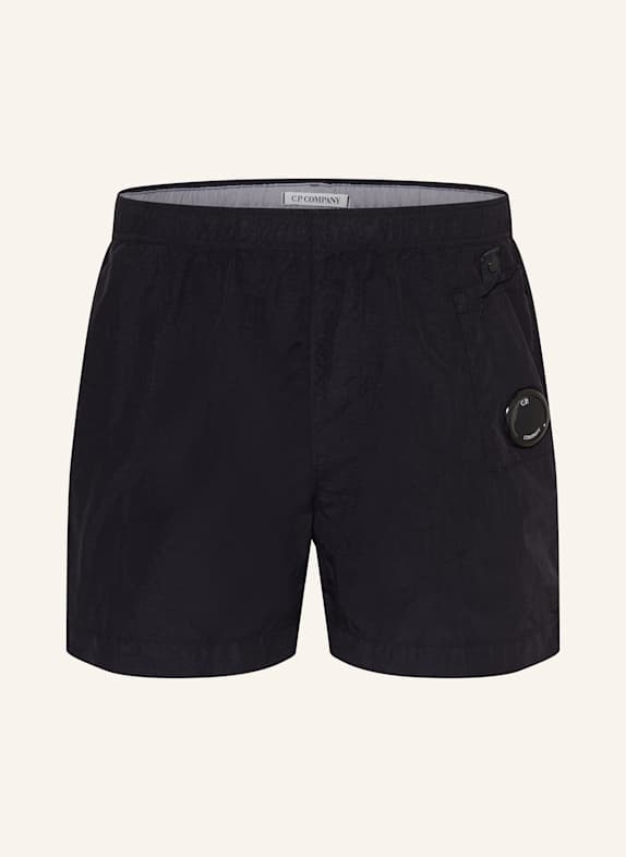 C.P. COMPANY Badeshorts LENS SCHWARZ