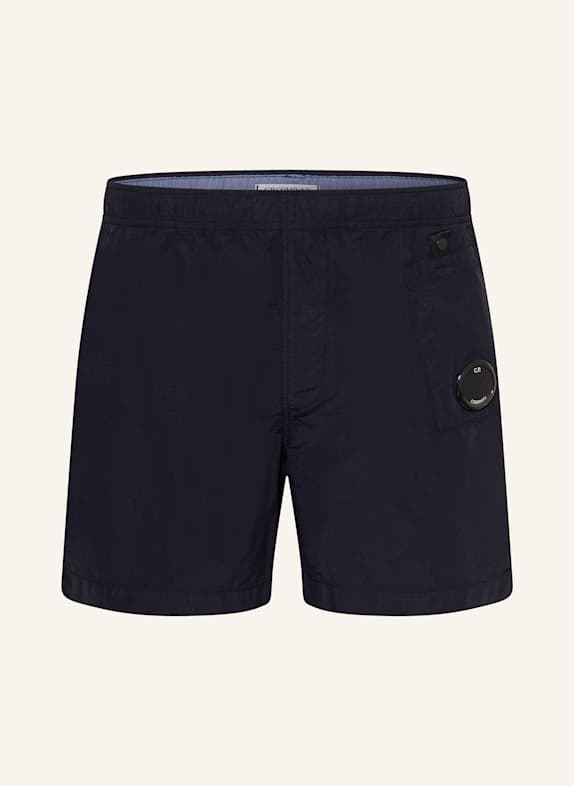 C.P. COMPANY Badeshorts LENS DUNKELBLAU