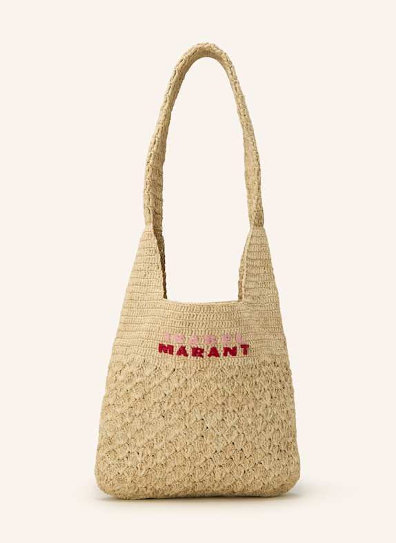 ISABEL MARANT Schultertasche PRAIA SMALL BEIGE/ PINK