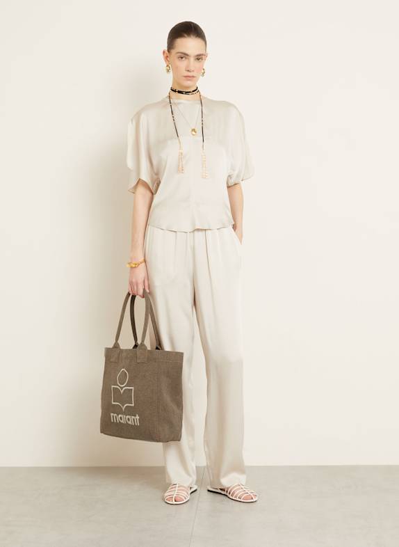 ISABEL MARANT Shopper YENKY SMALL KAKI