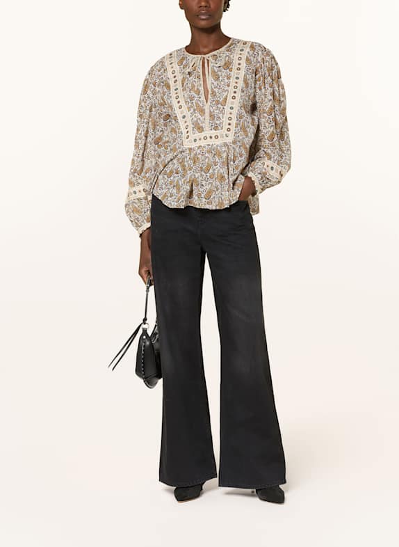 MARANT ÉTOILE Blusenshirt GAYLE DUNKELGELB / DUNKELLILA / ECRU