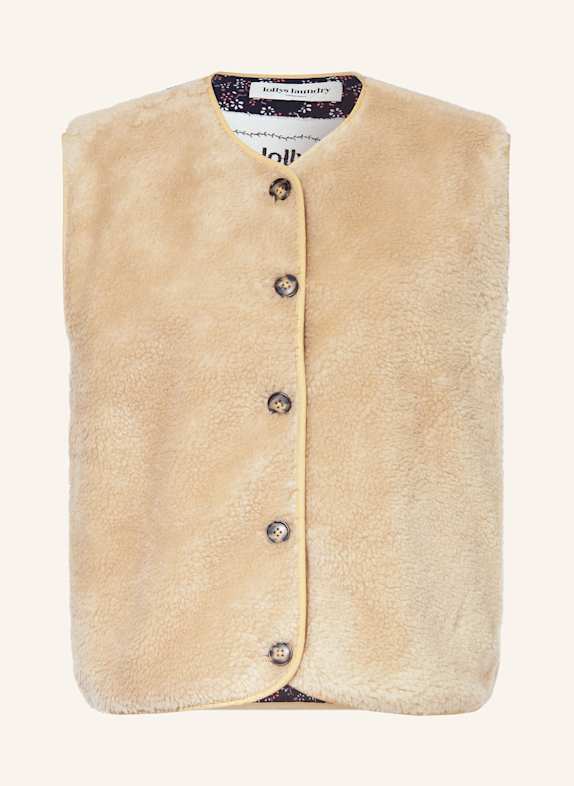 lollys laundry Teddyfell-Weste JACELL BEIGE