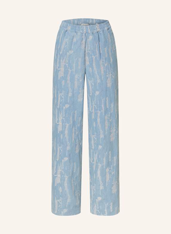 lollys laundry Marlenehose RITALL in Jeansoptik HELLBLAU/ ECRU