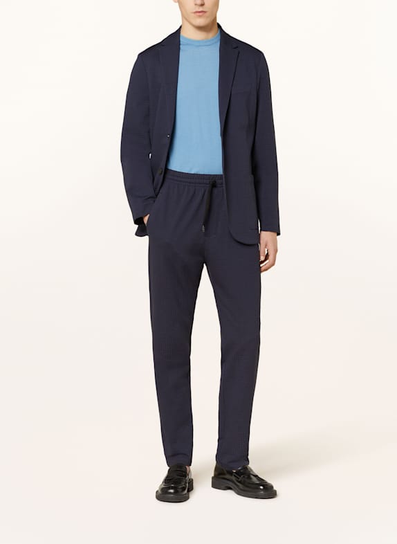HARRIS WHARF LONDON Slim fit-kostymbyxor MÖRKBLÅ