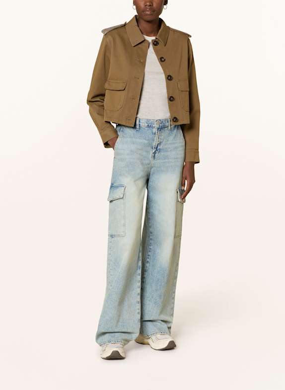 No.1 Como Kastenjacke mit Schmucksteinen BRAUN