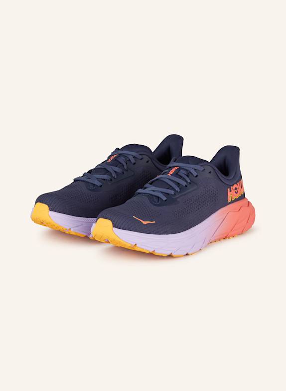 HOKA Laufschuhe ARAHI 7 BLAU/ HELLLILA/ DUNKELGELB