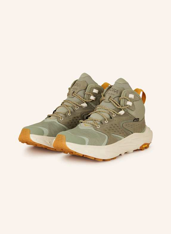 HOKA Wanderschuhe ANACAPA 2 MID GTX HELLGRÜN/ HELLBRAUN/ DUNKELGELB