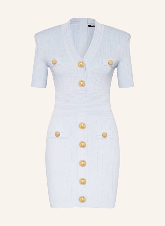 BALMAIN Strickkleid HELLBLAU