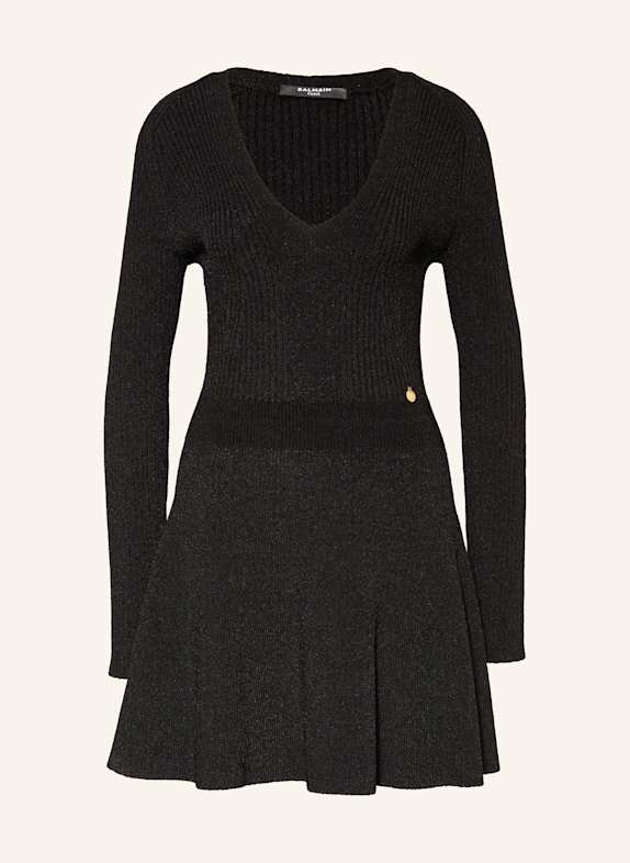 BALMAIN Strickkleid SCHWARZ