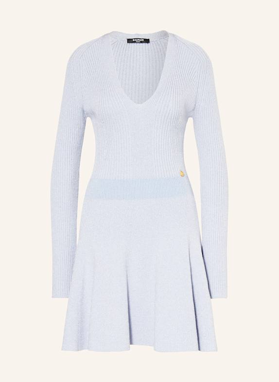 BALMAIN Strickkleid HELLBLAU