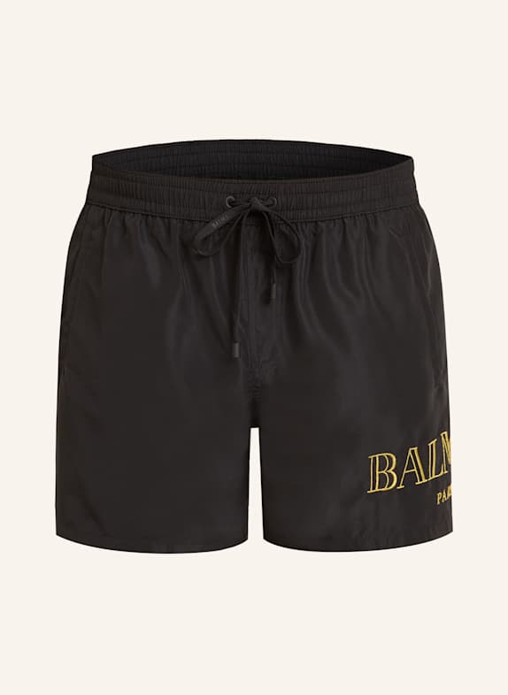 BALMAIN Badeshorts VINTAGE SCHWARZ