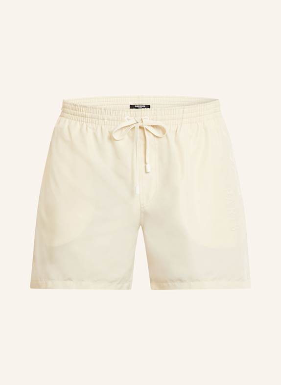 BALMAIN Badeshorts ECRU