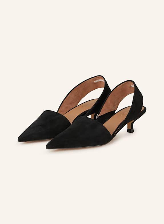 Flattered Slingpumps s otevřenou patou NINNI ČERNÁ