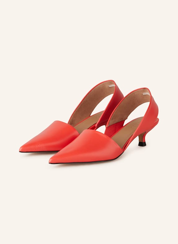 Flattered Slingpumps s otevřenou patou NINNI ČERVENÁ